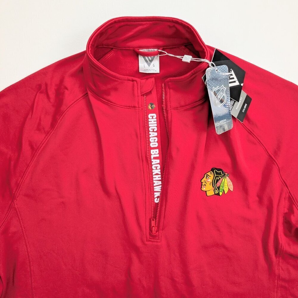 NWT NHL Chicago Blackhawks Levelwear Calibre Men's Red Pullover